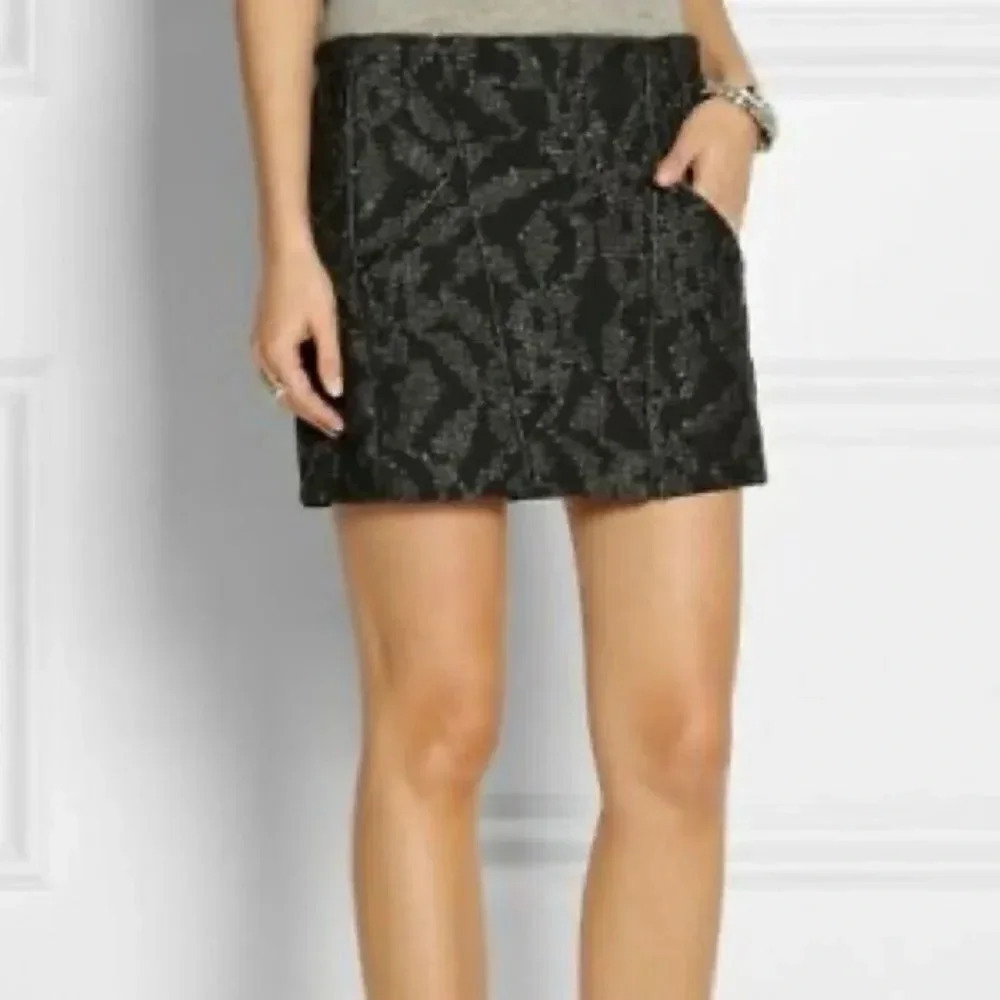 Maje Mini Skirt embroidery detailing